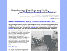 Tablet Screenshot of profi-haarschneidemaschine.eu